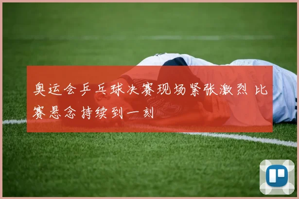 奥运会乒乓球决赛现场紧张激烈 比赛悬念持续到一刻