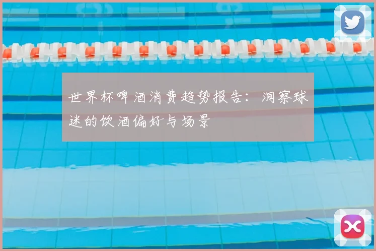 世界杯啤酒消费趋势报告:洞察球迷的饮酒偏好与场景