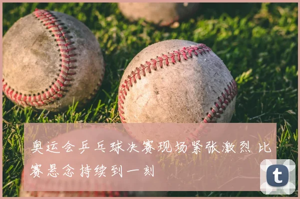 奥运会乒乓球决赛现场紧张激烈 比赛悬念持续到一刻